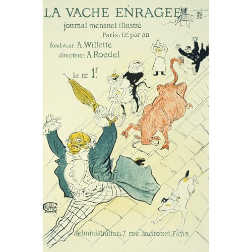 La Vache Enragee impression giclée ARTICULOZY grande toile pour habiller un mur vide de salon