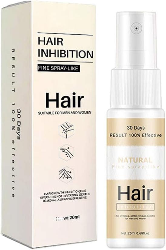Hair Inhibitor, Painless Hair Stop Growth Spray, Hair Removal Spray, Non-Irritating Hair Removal Inhibitor-For Face, Arm, Leg, Armpit