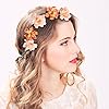 VEGCOO Lot de 5 Couronnes de Fleurs Bandeau, Headbands en Ruban Elastique Pour Cheveux, Pour Photographie de Voyage, Festival, Mariage et Fête #3