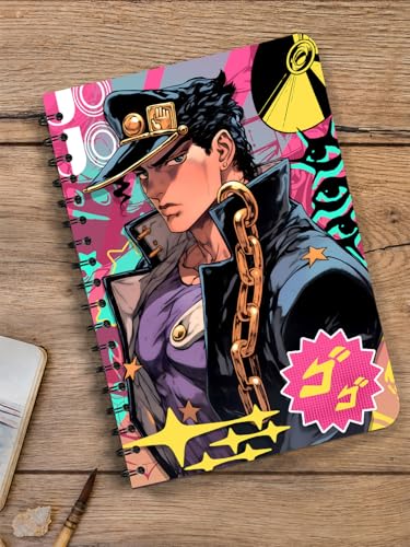 Image of Star Platinum Anime Sketchbook A5 Spiral Drawing Sketch Book Unruled for Kids Students Gift