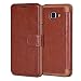 Produktbild Mulbess Handyhülle für Samsung Galaxy A5 2017 Hülle Leder, Samsung Galaxy A5 2017 Handytasche, Layered Flip Schutzhülle für Samsung Galaxy A5 2017 Case, Braun