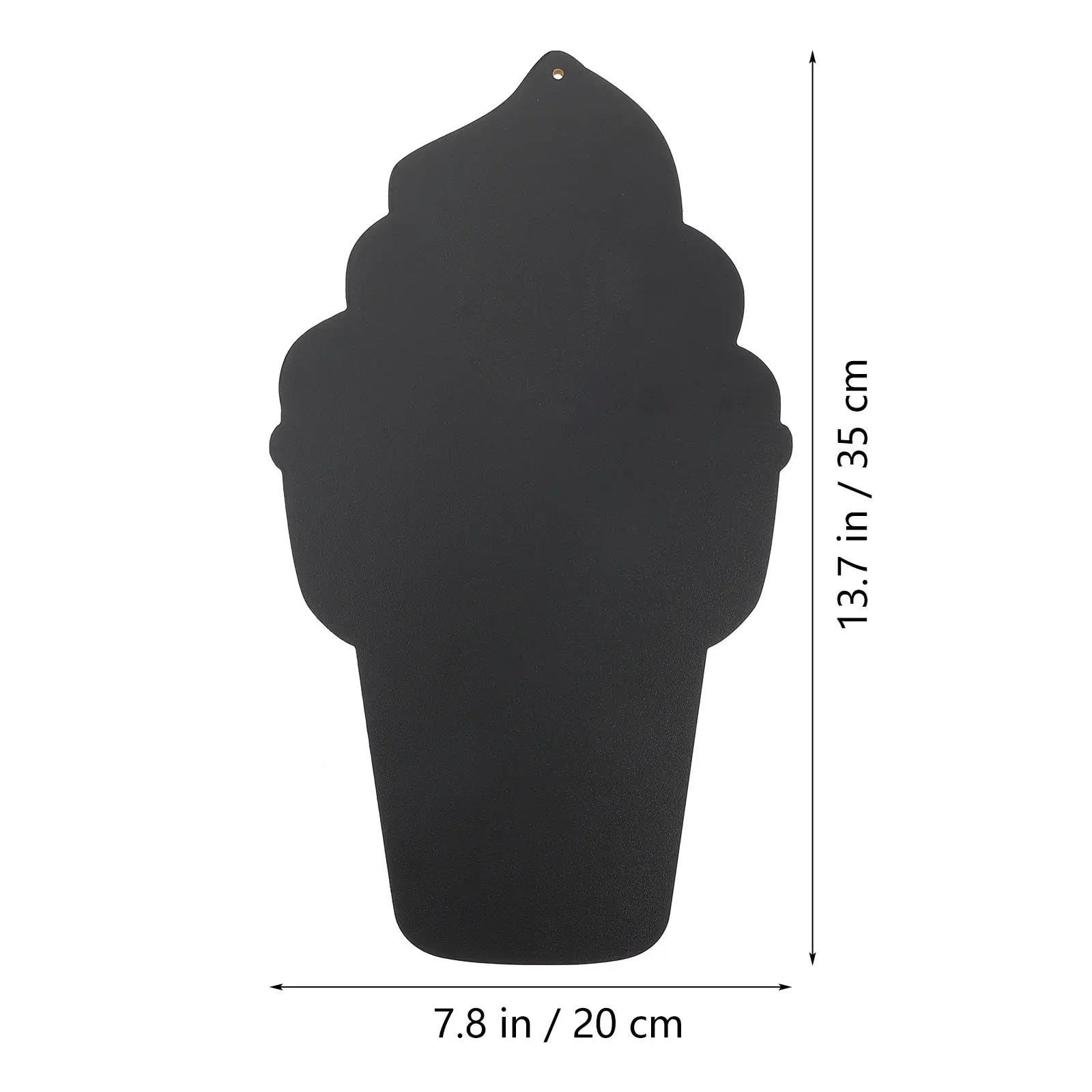 Mini Ardoise Tableau noir suspendu en forme de crème glacée
