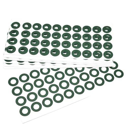Image of Surf turtle 500 Pcs 21700 Lithium Battery Insulating Ring,Self-Adhesive Hollow Insulating Cardboard Green