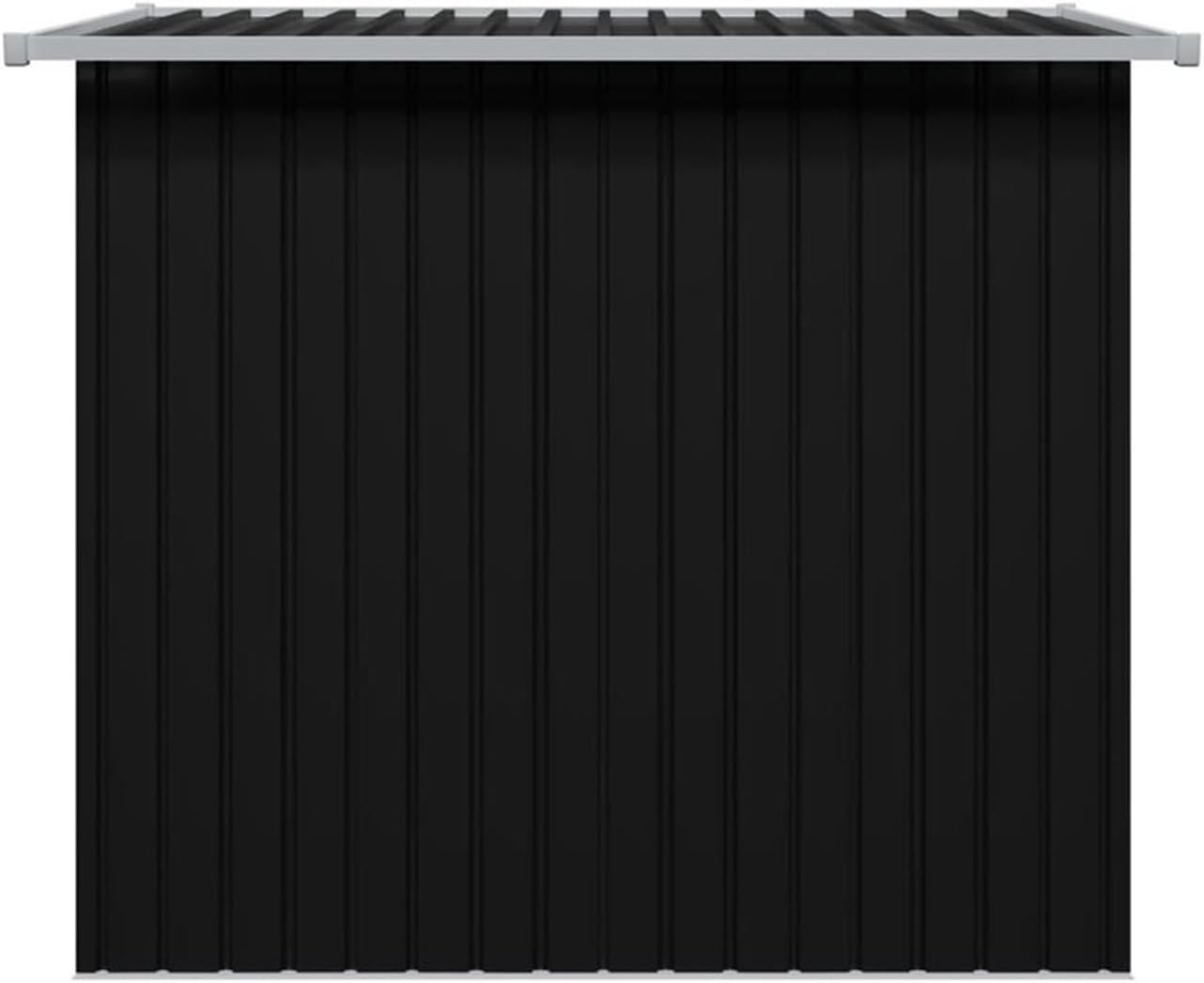 Garden Sheds Windproof Rainproof Black Metal Garden Shed Outdoor Storage Room Outdoor Sundries House Tool Room Mobile Room 190x124x181cm Outdoor Storage Sheds