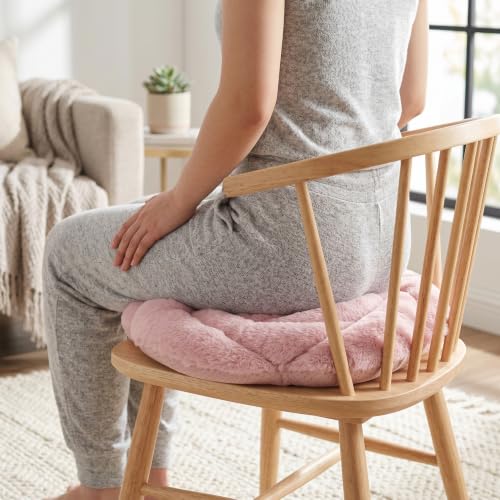 Coussin fleuri doux forme rose pour fauteuil de bureau et sol de salon - 3
