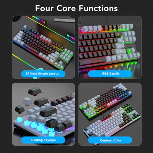 Teclado Gamer Tangxigwrazd7pq0 Cableado USB miniatura 4