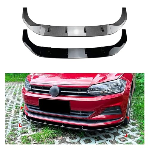 Lèvre Avant VW Polo MK6 Protection Trois Etapes et Diffuseur Pelle Carrosserie