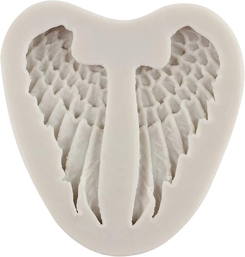 Miniatura 5 de Sijiangmold Molde de silicona para bebé, alas de ángel, moldes para fondant, moldes de silicona de querubín de ángel para baby shower, decoración de