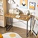 Sweetcrispy Computer Office Desk 44 Inch Small Student Study Gaming Writing Work Modern Simple PC Table for Bedroom, Home - Rustic Brown