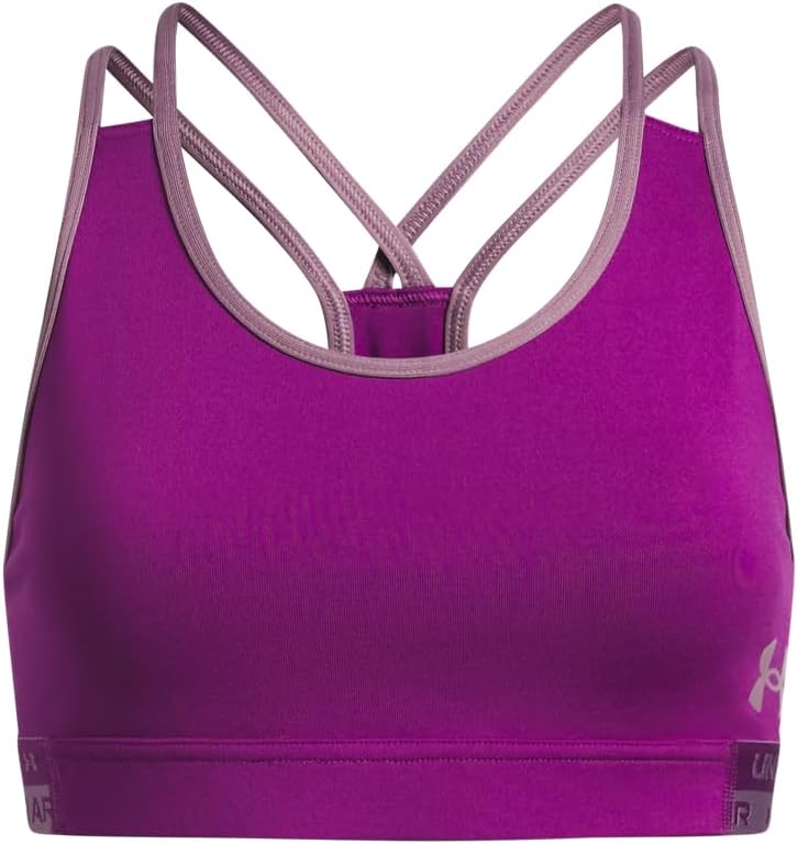 Under Armour Girls' Armour HeatGear Mid Impact Sports Bra