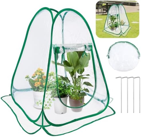 Mini Invernadero Pop Up, Transparente PVC para Exteriores, Tienda...