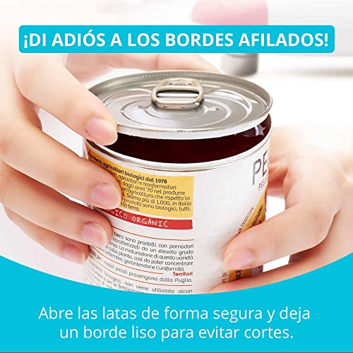 Miniatura 7 de Abrelatas Eléctrico Auto De Kitchen Mama: Abra Sus Latas Con Solo Presionar Un Botón: Automático, Manos Libres, Borde Liso, Apto Para Alimentos, Funciona Con Pilas Azul Cielo