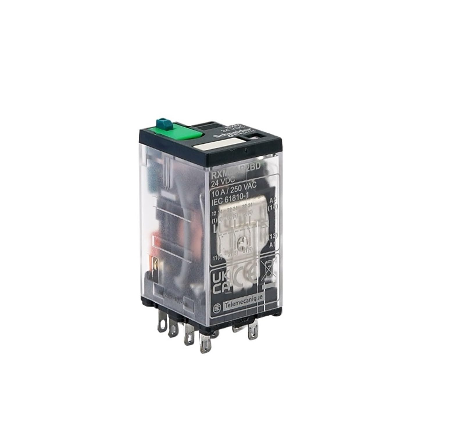 Relé JD B7F7 RXM3AB2BD 11 pin 10A DC24V relé intermedio 3 on 3 off para cuadros 4