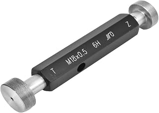 New Lon0167 Black Silver Featured Tone M18 x reliable efficacy 0.5 Pitch 6H Metric Double End Hex Handle Steel Go/No Go Thread Gage Gauge(id:e92 97 f8 d1e)
