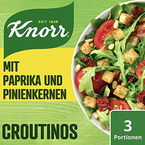 Knorr Salatkrönung Croutinos mit Paprika und Pinienkernen (1 x 25 g)