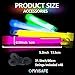 OMNISAFE 48 Ultra Bright Large Glow Sticks with 48 Black PE String, Multi Use Colourful 6 Inch Glowsticks for Parties, Camping, Emergency Glow Sticks For Blackout, Long-lasting Lighting Waterproof and