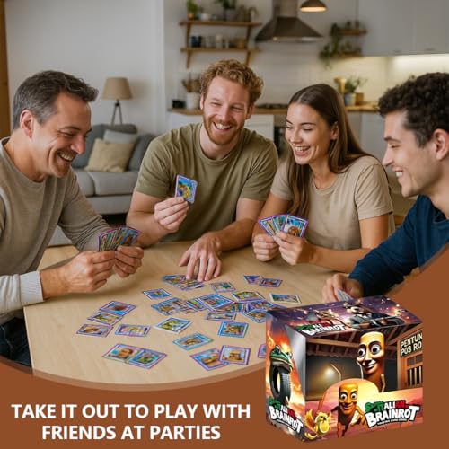 MDFULXG Italian brainrot Karten，Brainrot Karten,Schachtel mit 36 Beuteln mit 8 Karten,d