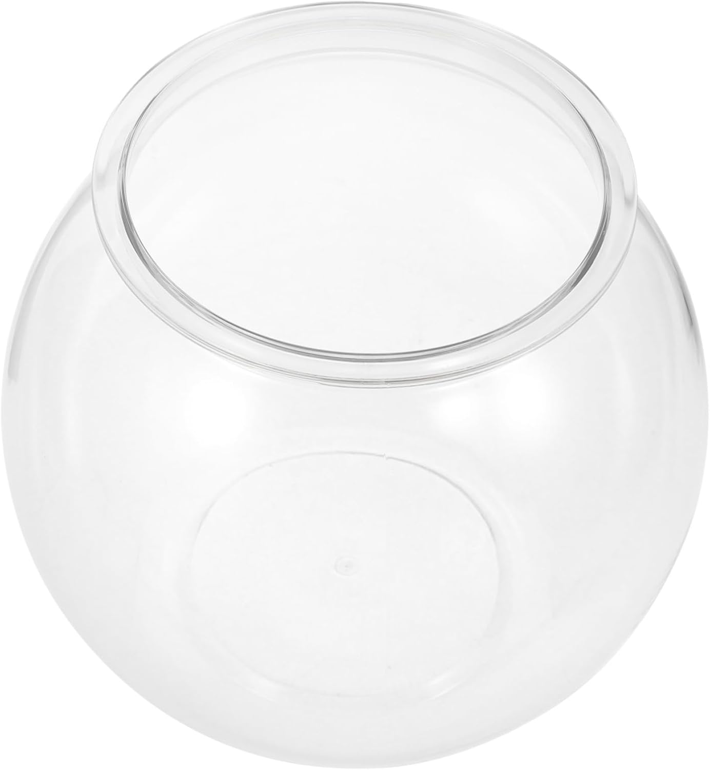 Globe Fish Tank Plastic Fish Bowl for Desktop Decor and Break-Resistant for Landscapes for Home Office and Shops