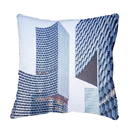Coussin sequin architecture de Singapour pour salon moderne - 4
