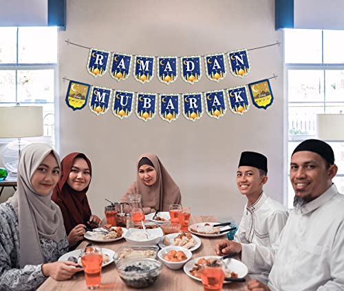 Oleek Ramadan Decorations Set (Ramadan Lights - Ramadan Banner -Eid Mubarak Banner - Ramadan Balloons Pack)- Ramadan Decorations For Home 2023 Eid & Ramadan Decoration For Wall Decor #TOP5