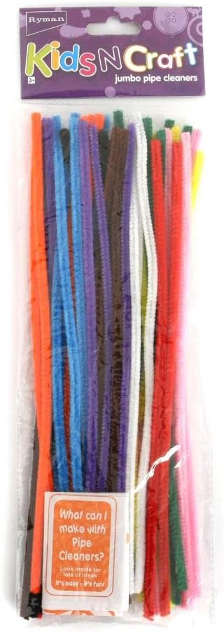 CS4010 Jumbo Pipe Cleaners, Multi-Colour