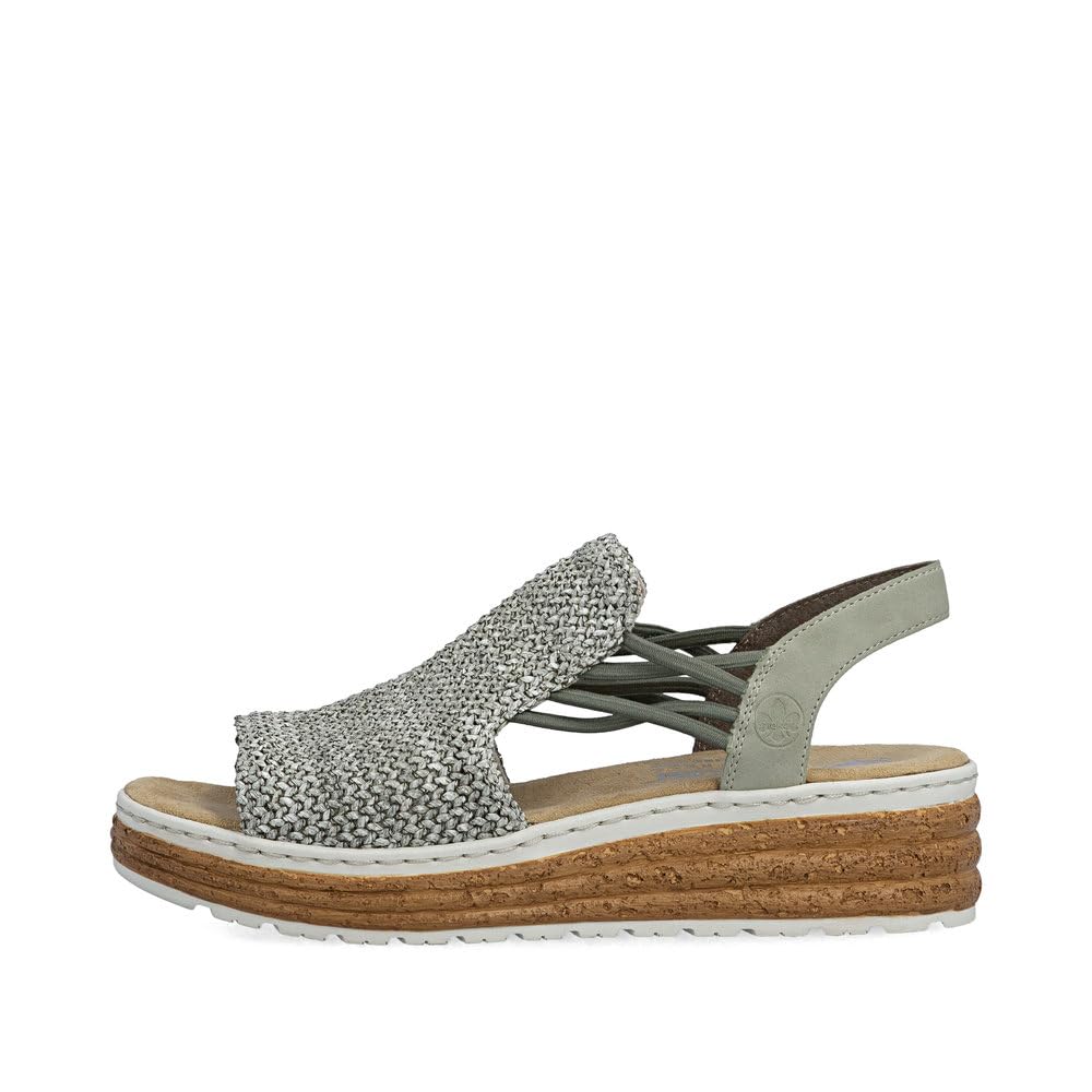 Rieker 62741 Sandales compensées Femme