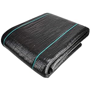 vounot mulchweefsel tegen boze kruiden, 10 x 2 m, van polypropyleen vezels, uv-bescherming, 100 g/m², scheurvast, met…
