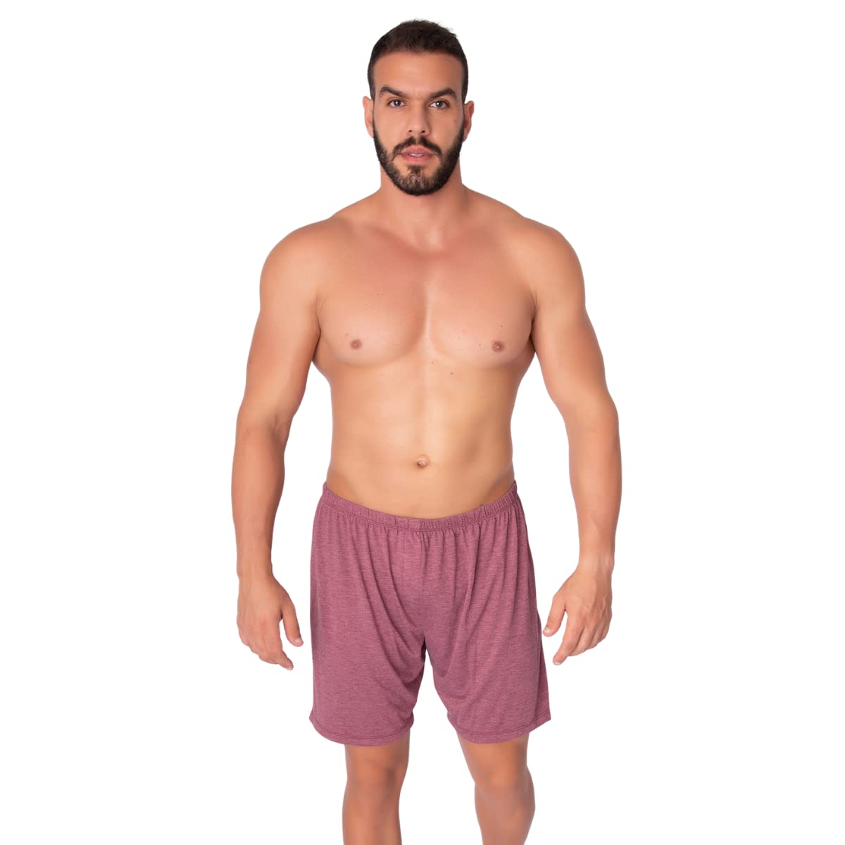 Samba Canção Masculina Malha Short Para Dormir Cueca Pijama Conforto Lisa Samba Canção Masculina Malha Short Para Dormir Cueca Pijama Conforto Lisa - Imagem 5