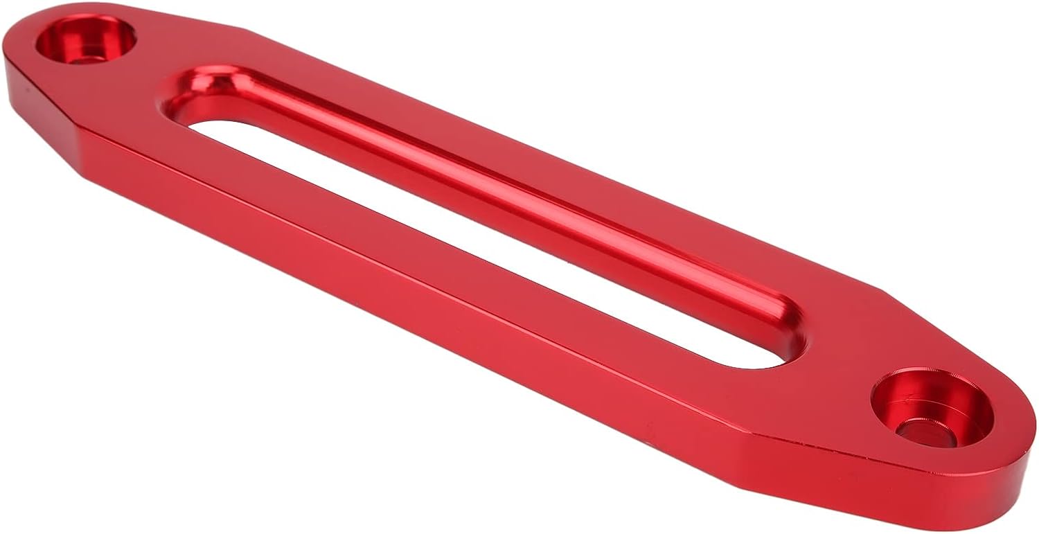 Hawse Winch Fairlead, Aluminum, 10In Mount, 8000–15000Lb Capacity - Low Friction Design, Synthetic Rope Protection, Off - Road Recovery (A(red))