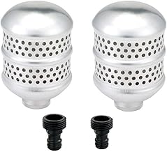 QOXEZY Lot de 2 têtes d'arrosage en métal – Tuyau d'arrosage en aluminium avec filetage FHT de 1,9 cm, diffuseur à débit lent pour arrosage ciblé des racines et conservation de l'eau