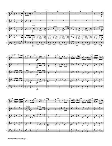 William Tell Overture pour ensemble à vent modulable partition niveau moyen difficile
