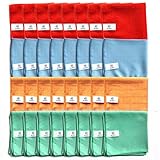 💯 % ✅⁉️Ausgereifte Reinigungshelfer mit 4 speziellen Verwendungsmöglichkeiten: Orange (Küche/Bad), Blau (Böden), Grün (Glas/Scheiben) und Rot (Allzweck)