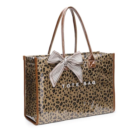 Lushandy Leopard Tote Bag for Women