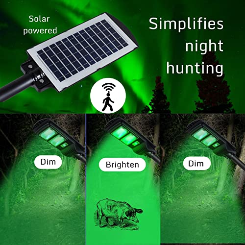 Hog Lights Set For Night Hunting, Deer Night Feeder Lights, Solar Powered Green Light With Motion Actived,Hunting Accessories -Sedrerair #TOP2