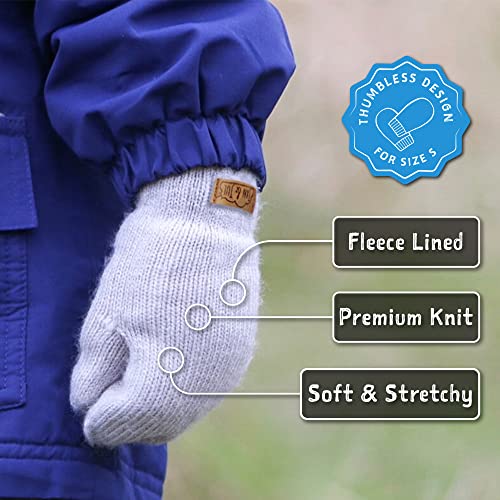 JAN & JUL Fleece Lined Knit Mittens for Baby and Toddler3