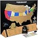 Scratch Off US Map with National Parks. Made in The USA. by LANDMASS