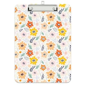 Rimilak Plastic Clipboards with Metal Clip, A4 Letter Size 9″ x 12.5″ Office Decorative Clipboards for Students Women Men and Kids, Cute Clipboard Custom Pattern