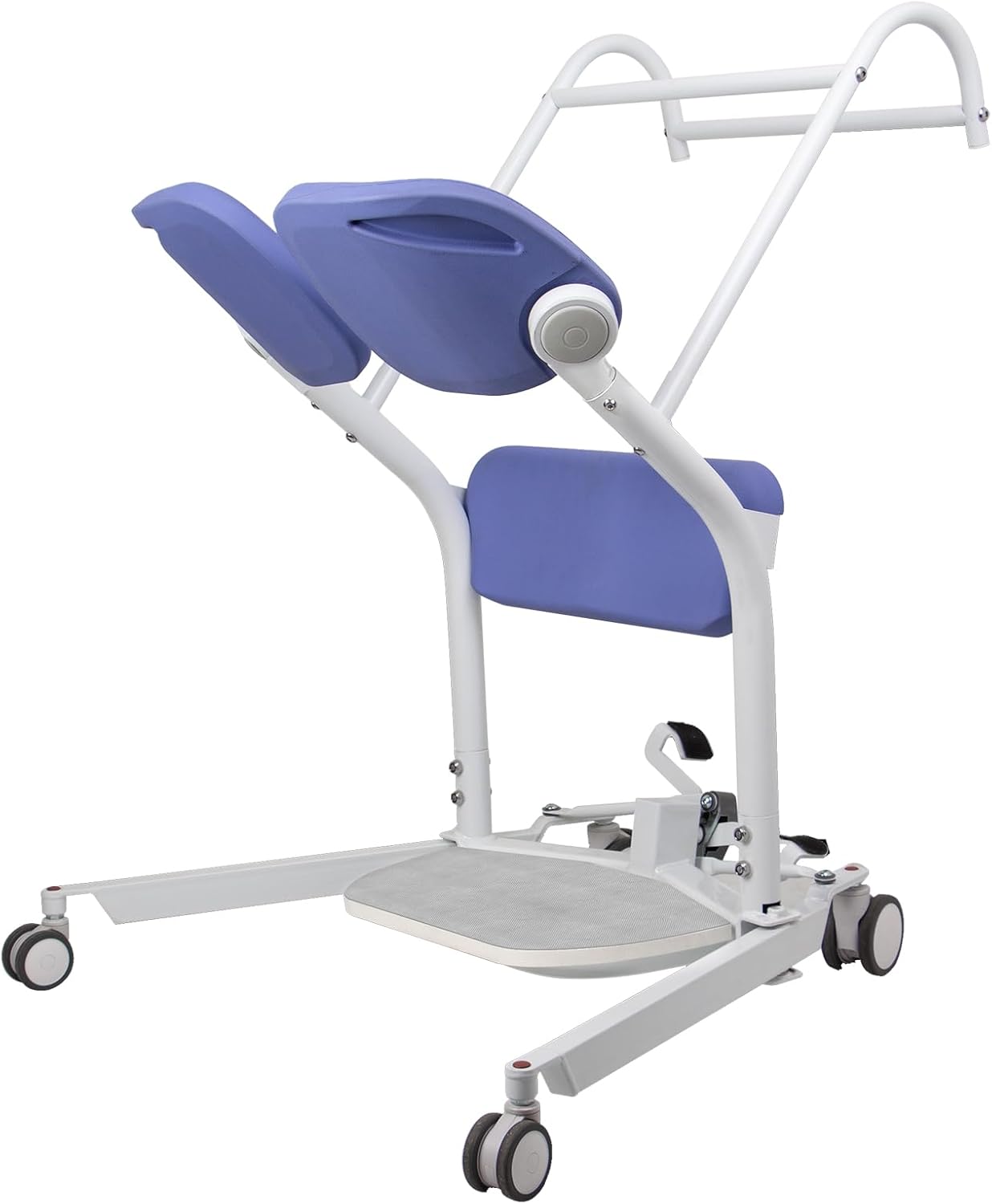 Sit to Stand Lift for Elderly, Manual Patient Lift with Adjustable Chassis, Transfer Lift Aid for Wheelchair & Toilet, Heavy Duty Handicap Lift Assist for Home, 400 Pound Weight Capacity