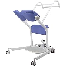 Sit to Stand Lift for Elderly, Manual Patient Lift with Adjustable Chassis, Transfer Lift Aid for Wheelchair & Toilet, Heavy Duty Handicap Lift Assist for Home, 400 Pound Weight Capacity