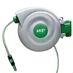 ARZ Enrolador com Mangueira de 20 metros Carretel Retratil para Jardim Suporte para Montagem na Parede