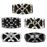 【Elastisches und doppeltes Einsatzdesign】 Halten Sie Ihr Haar fest; Schieben Sie einfach die Kammzähne in Ihr Haar und sie halten Ihr Haar schön und ordentlich hoch.