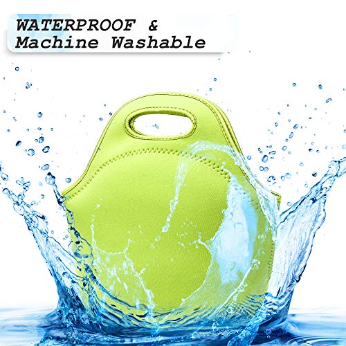 Youbdm Neoprene Lunch Bags Thermal Insulated Lunch Tote Bag Reusable Washable Neoprene Picnic Bag For Women Men #TOP3