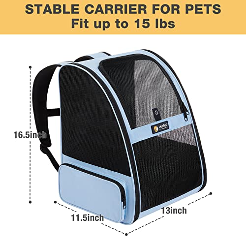 Veehoo Cat Backpack Carrier Bag – Pet Carrier Bag For Dogs, Puppies And Small Animals, Ventilated Design With Breathable Mesh, Soft Strap And Collapsible For Travel, Hiking, Camping And Outdoor Use #TOP2