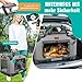 LOVPET® Transportbox Hund Katze Transporttasche XL 82x58x58cm | Hunde-Tragetasche Faltbare Katzentasche | Haustier-Transportbox inkl. Hundenapf & Schultergurt | für Katzen & Hunde Hellgrau