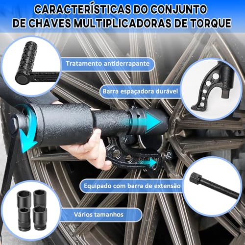 Chave de Roda, Multiplicador de Torque, Chave de Roda Desforcímetro, Desforcimetro Torqueador, Torqu