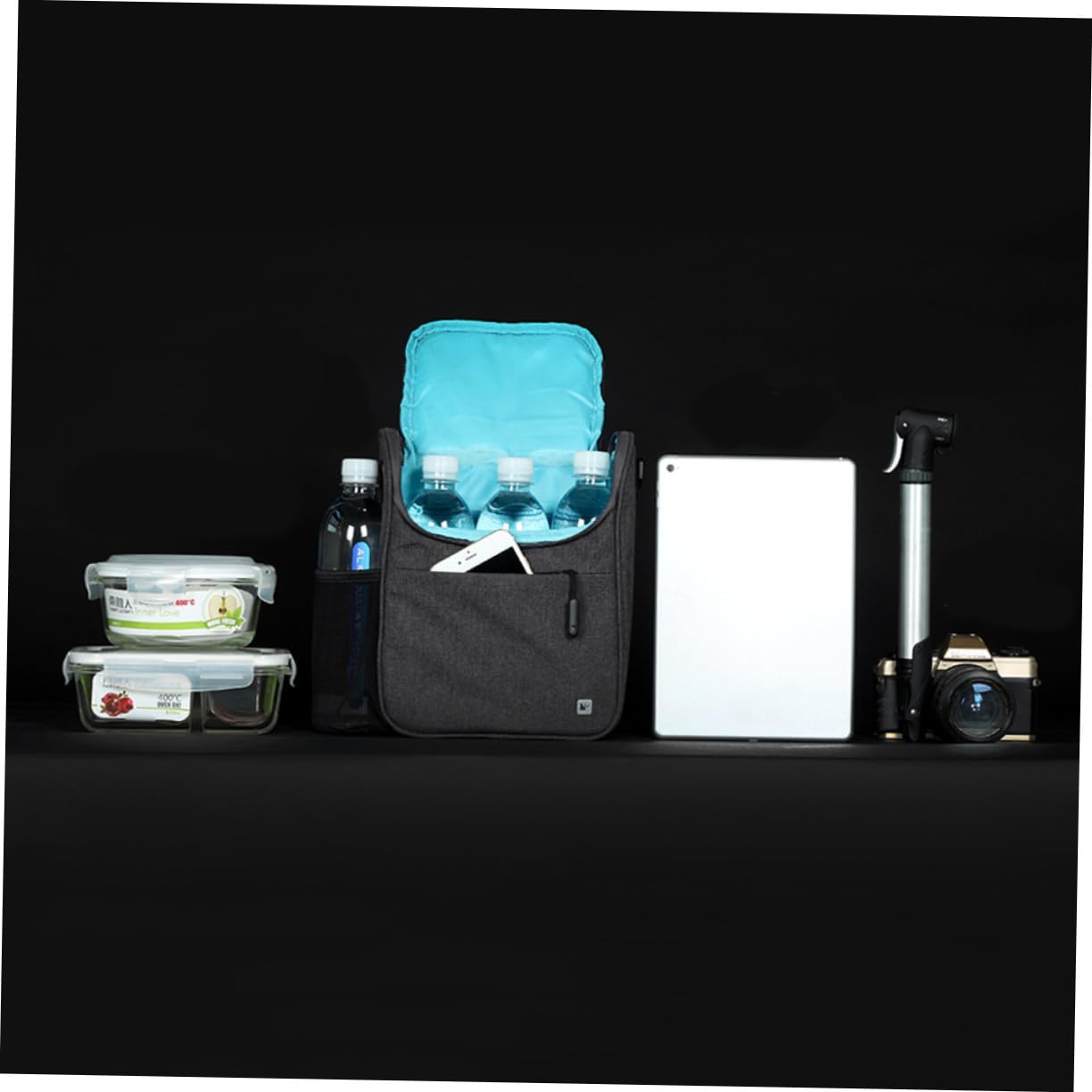 UPKOCH Borsa Bici Manubrio 5l in Poliestere, Borsa Frontale Ciclismo | Design Staccabile Multifunzione, Chiusure a Pressione Incluse, per Bici ed Elettrica, Montaggio Rapido Stile Casuale