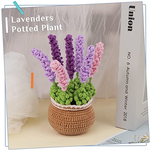 Image of kgxulr Crochet Kit, Crochet Kit for Beginners Flowers, Purple Lavender