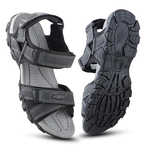 FUEL Adam Sandals & Floaters for Mens & Boys Comfortable & Lightweight Dailywear, Anti-Skid Flexible & Breathable for Running, Walking Stylish Casual Sandal for Outdoor Footwear For Gents