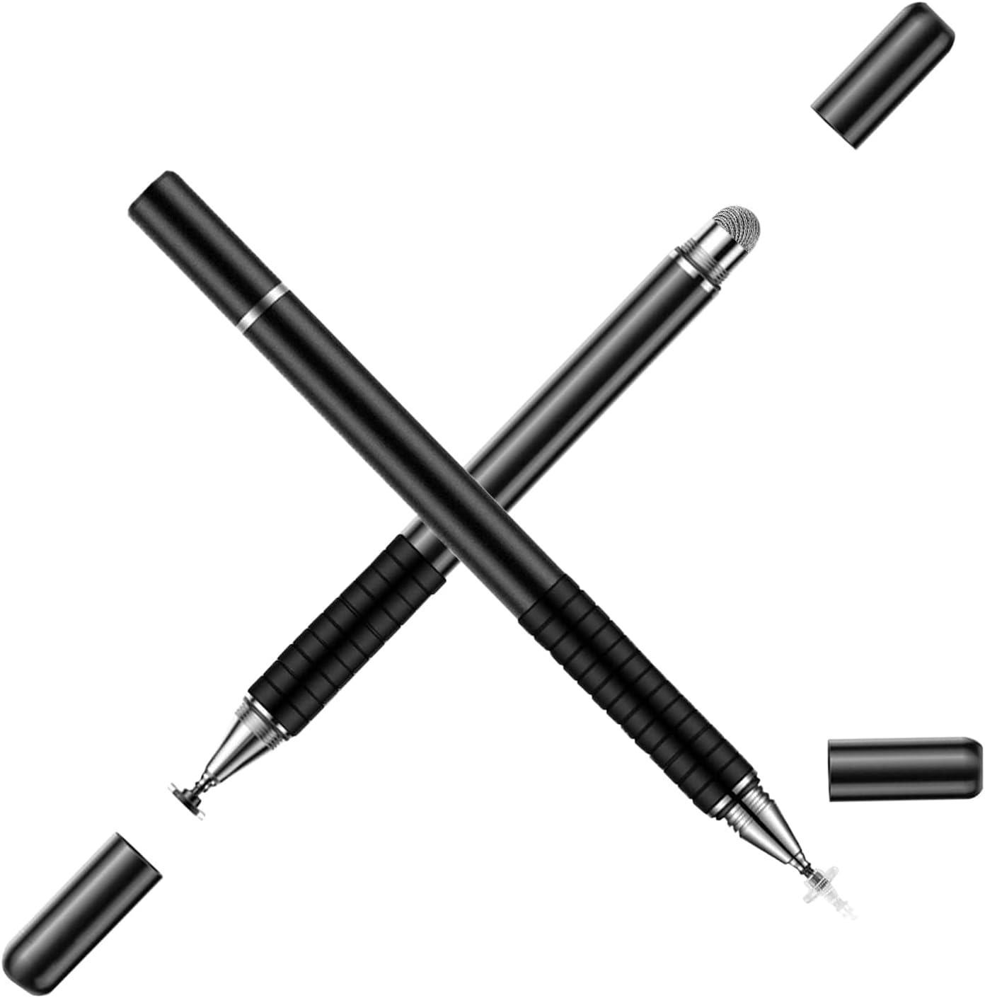 ORIbox Universal Stylus Pencil, Disc Stylus Touch Screen Pens for All Capacitive Touch Screens Cell Phones(2 in 1 Precision Series), Black (Oribox Stylus Pen P1PEN)