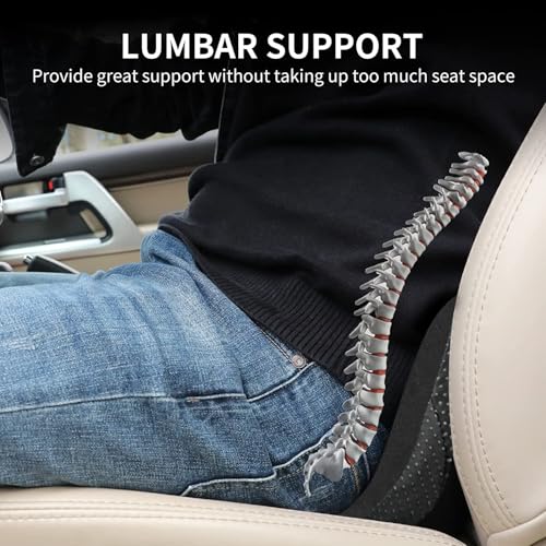 Image of Livtribe Car Seat Cushion - Memory Foam Car Seat Pad - Sciatica & Lower Back Pain Relief - Car Seat Cushions for Driving - Road Trip Essentials for Drivers(Classic Black)